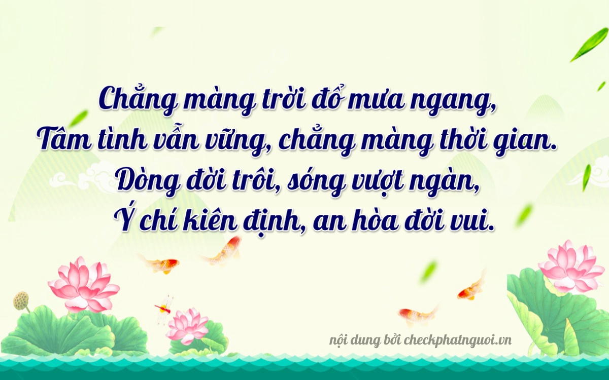 Bài thơ ý nghĩa cho <b>biển số 88A-72722</b> tại website checkphatnguoi.vn