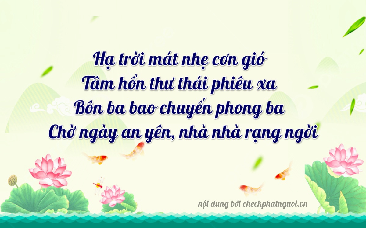 Bài thơ ý nghĩa cho <b>biển số 88A-72774</b> tại website checkphatnguoi.vn