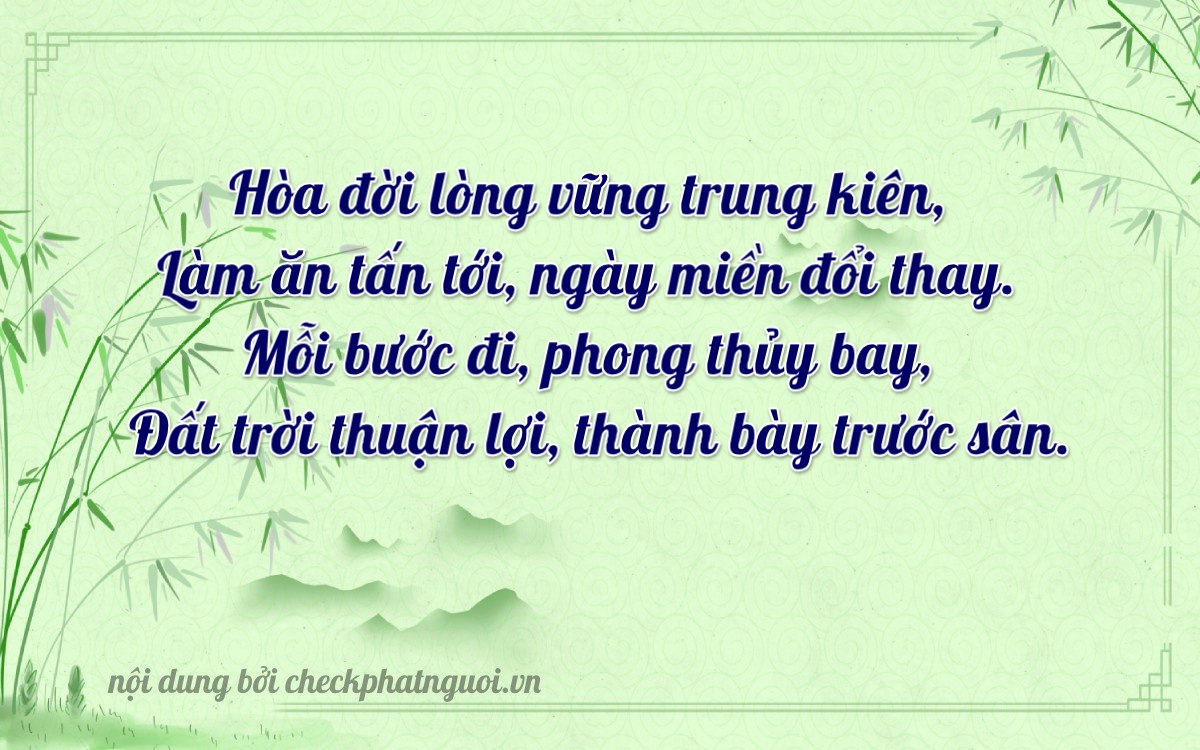 Bài thơ ý nghĩa cho <b>biển số 88A-72796</b> tại website checkphatnguoi.vn