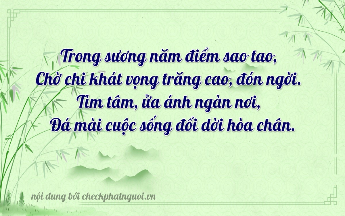 Bài thơ ý nghĩa cho <b>biển số 88A-75090</b> tại website checkphatnguoi.vn