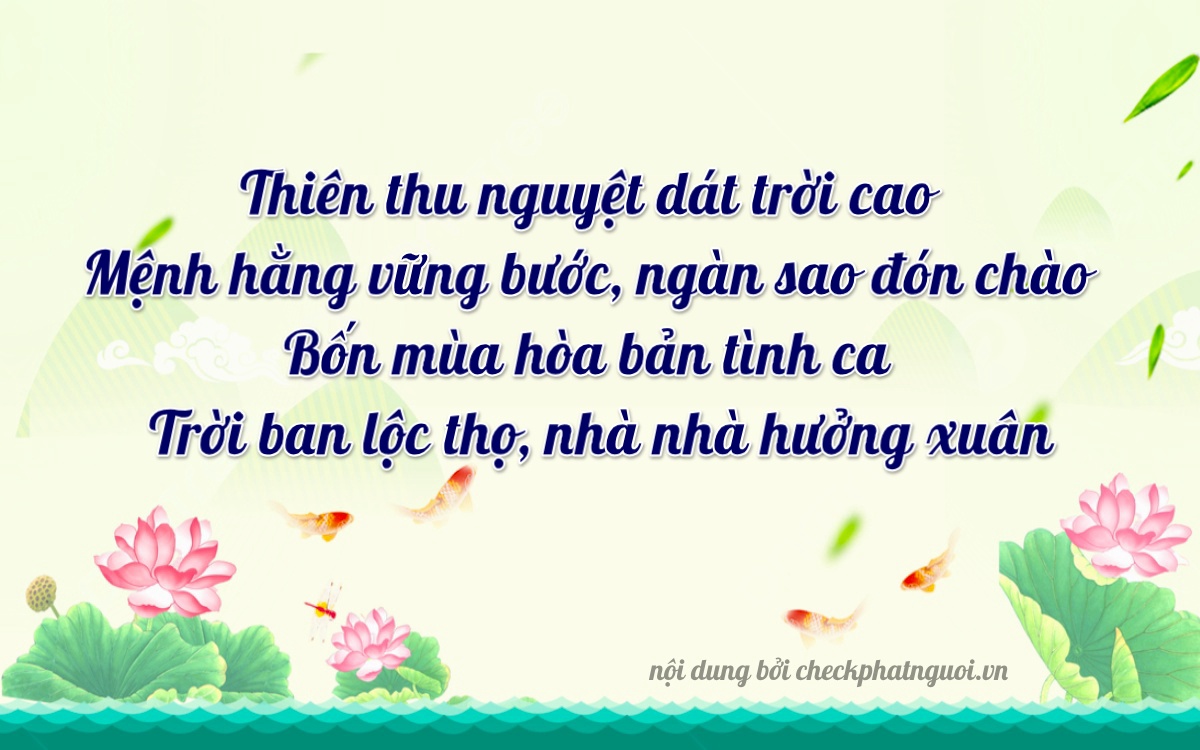 Bài thơ ý nghĩa cho <b>biển số 88A-75540</b> tại website checkphatnguoi.vn