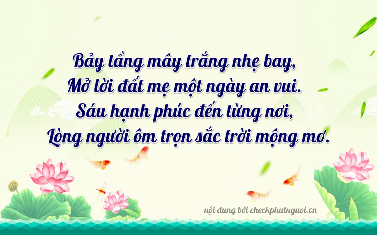 Bài thơ ý nghĩa cho <b>biển số 88A-76945</b> tại website checkphatnguoi.vn
