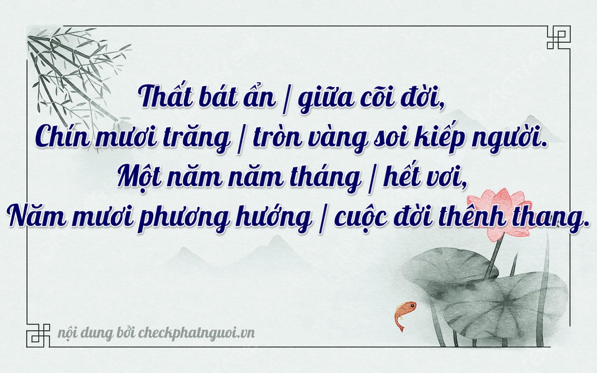 Bài thơ ý nghĩa cho <b>biển số 88A-78955</b> tại website checkphatnguoi.vn