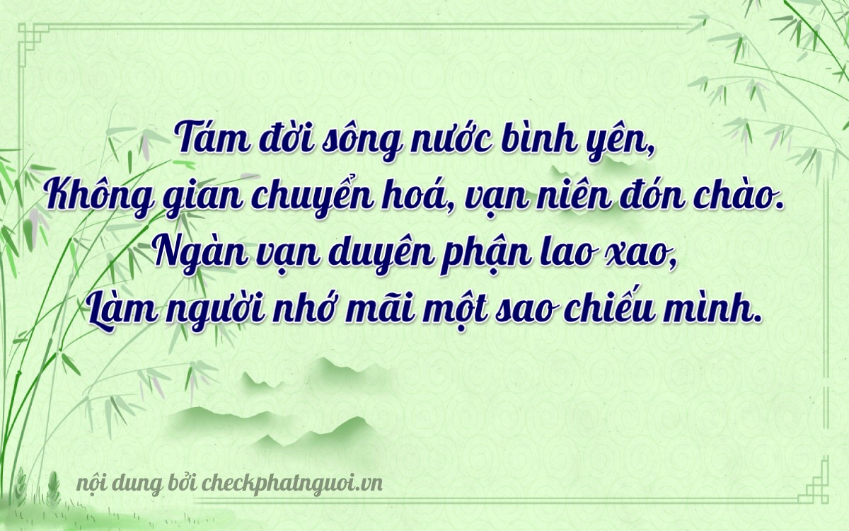 Bài thơ ý nghĩa cho <b>biển số 88A-80106</b> tại website checkphatnguoi.vn