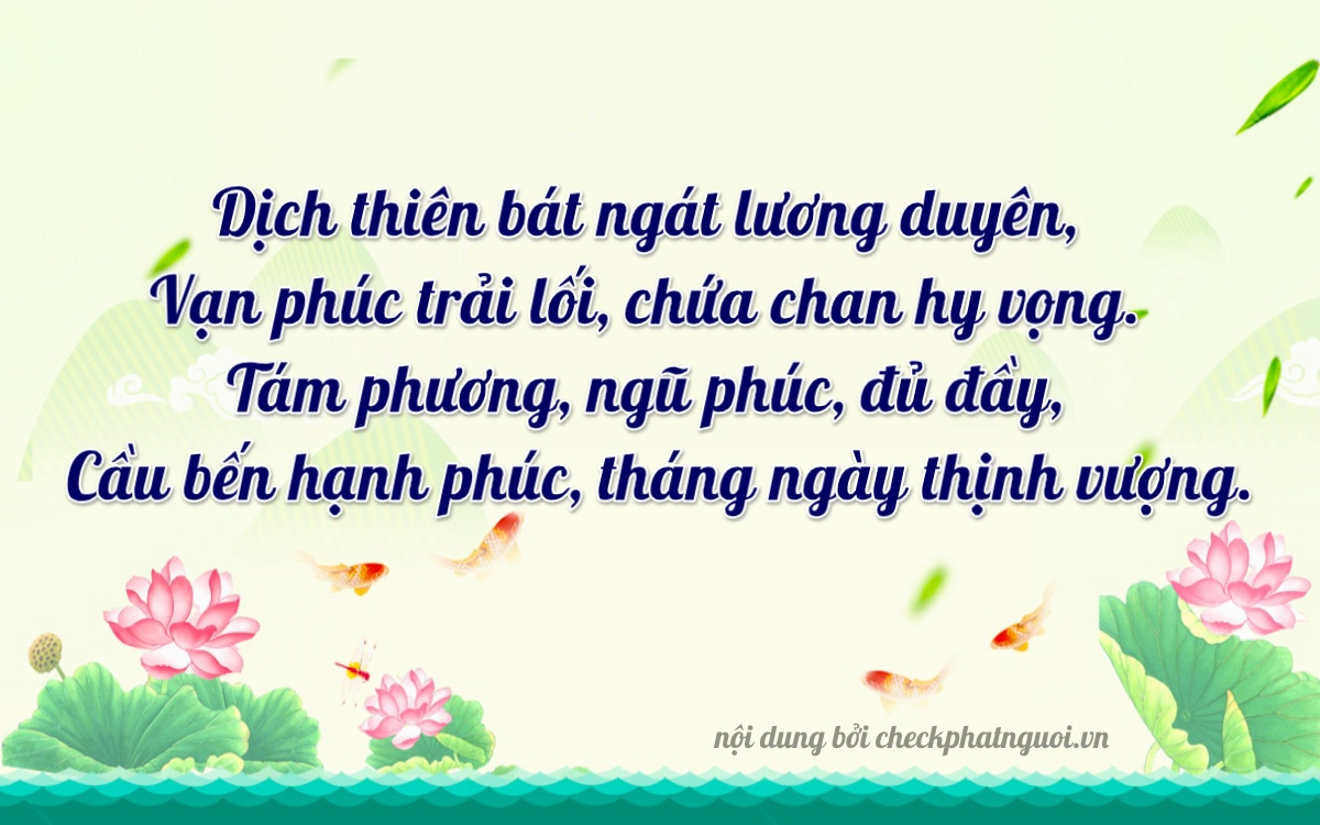 Bài thơ ý nghĩa cho <b>biển số 88A-88868</b> tại website checkphatnguoi.vn