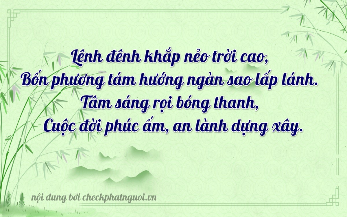 Bài thơ ý nghĩa cho <b>biển số 88AB-31143</b> tại website checkphatnguoi.vn