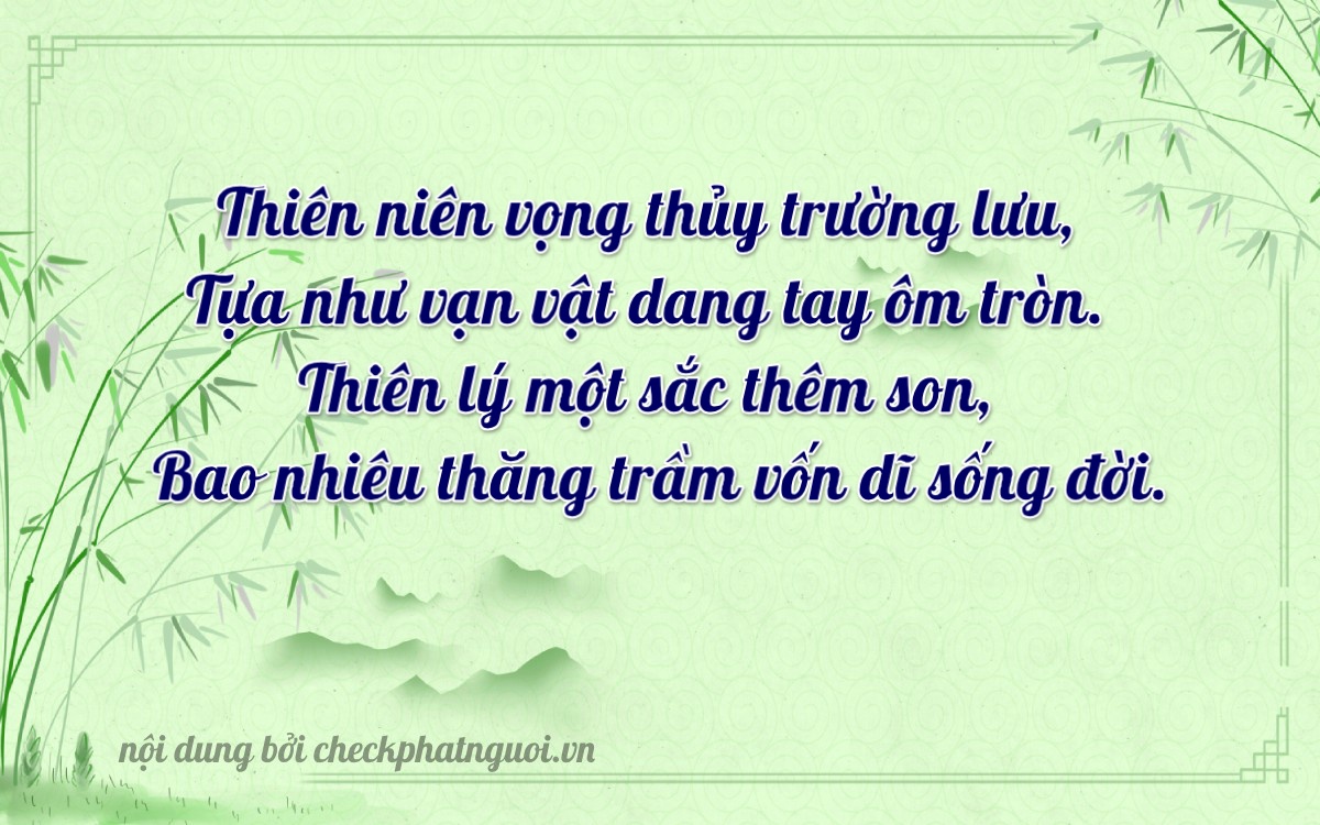 Bài thơ ý nghĩa cho <b>biển số 88AB-96846</b> tại website checkphatnguoi.vn