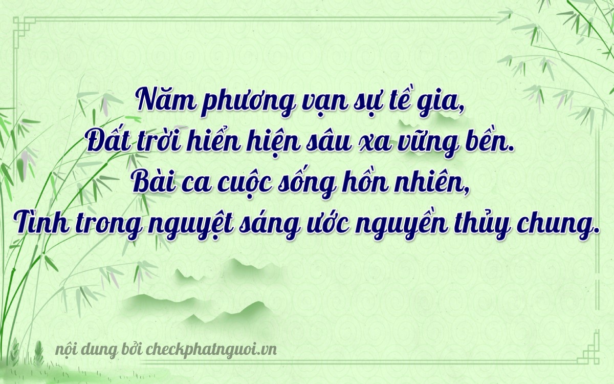 Bài thơ ý nghĩa cho <b>biển số 88AF-05384</b> tại website checkphatnguoi.vn