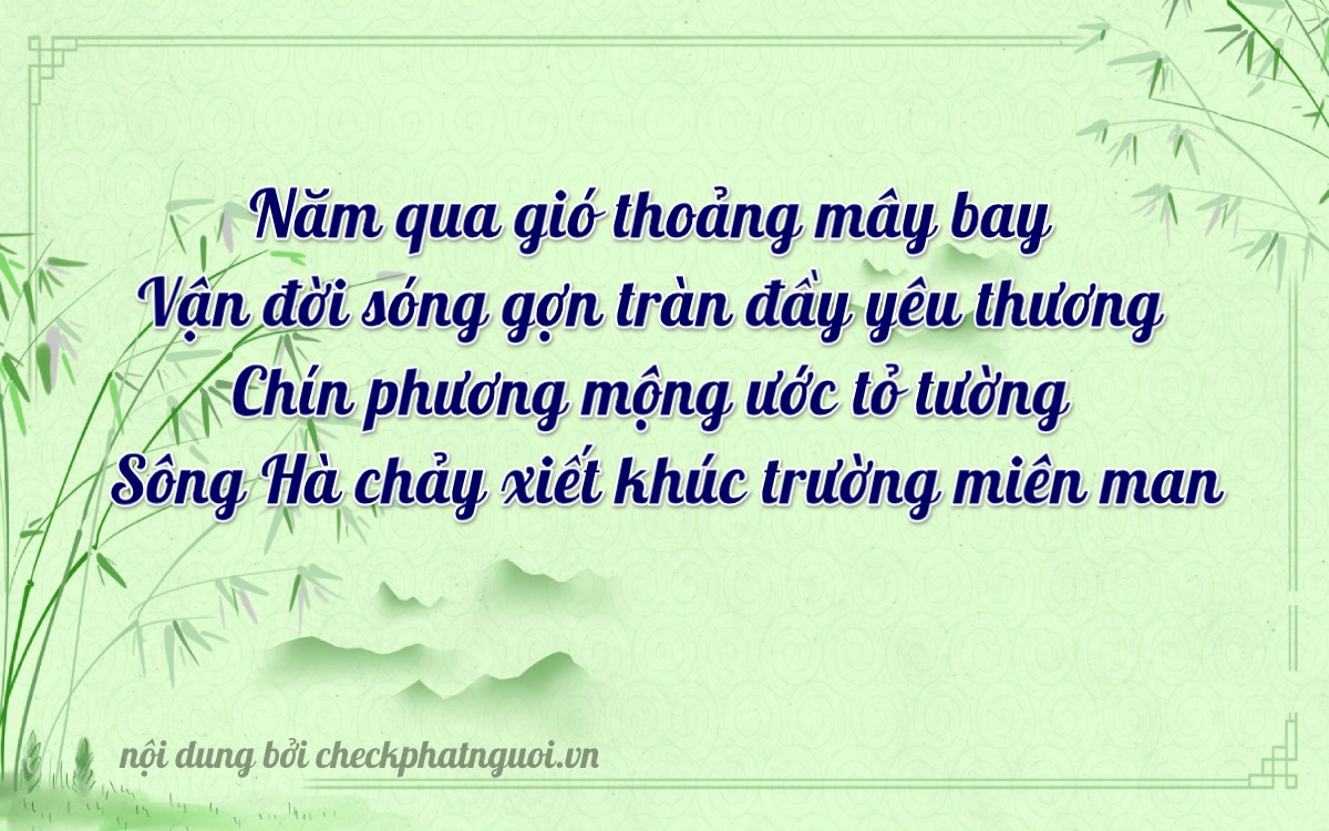 Bài thơ ý nghĩa cho <b>biển số 88AF-05918</b> tại website checkphatnguoi.vn
