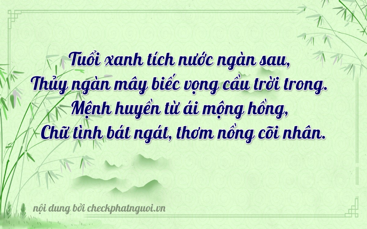 Bài thơ ý nghĩa cho <b>biển số 88AG-00766</b> tại website checkphatnguoi.vn