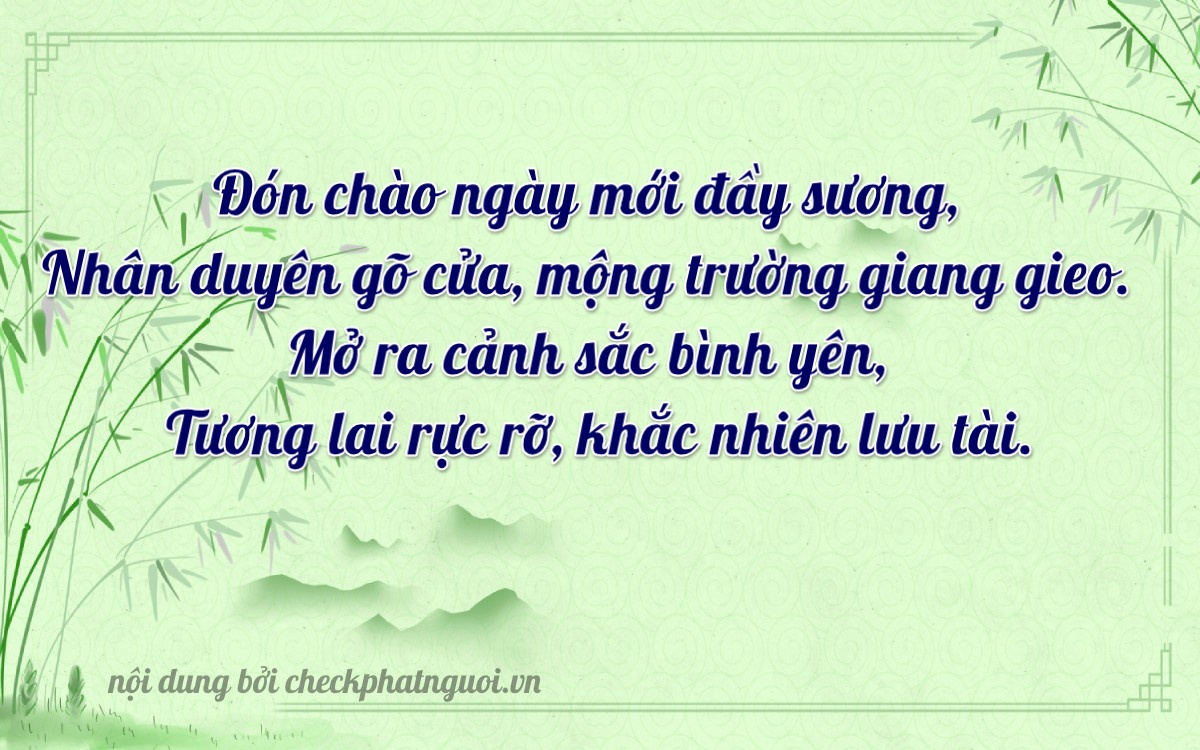 Bài thơ ý nghĩa cho <b>biển số 88B1-11097</b> tại website checkphatnguoi.vn