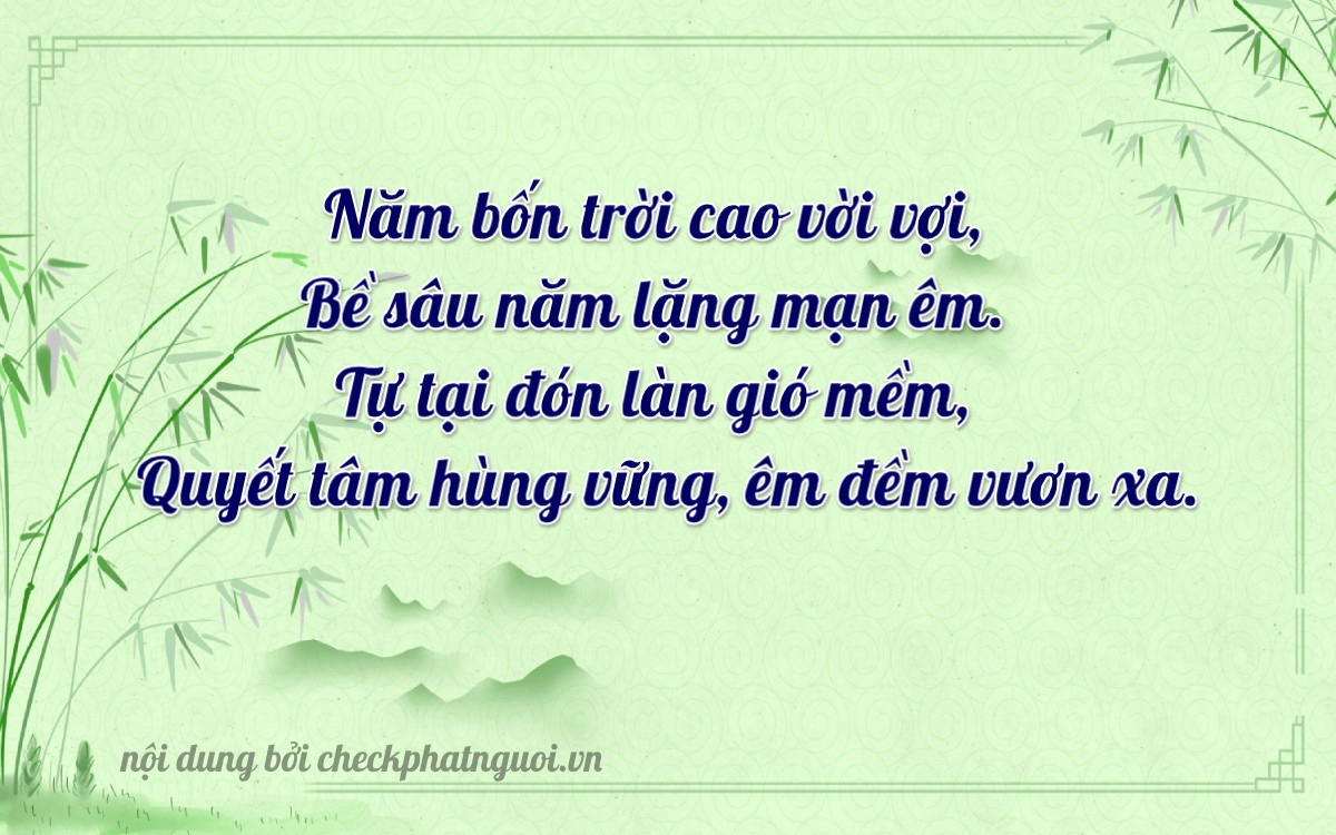 Bài thơ ý nghĩa cho <b>biển số 88B1-15452</b> tại website checkphatnguoi.vn