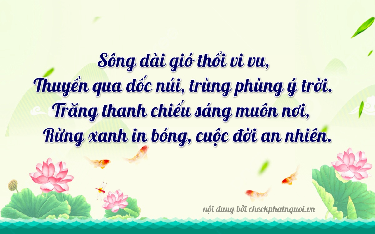 Bài thơ ý nghĩa cho <b>biển số 88B1-21592</b> tại website checkphatnguoi.vn