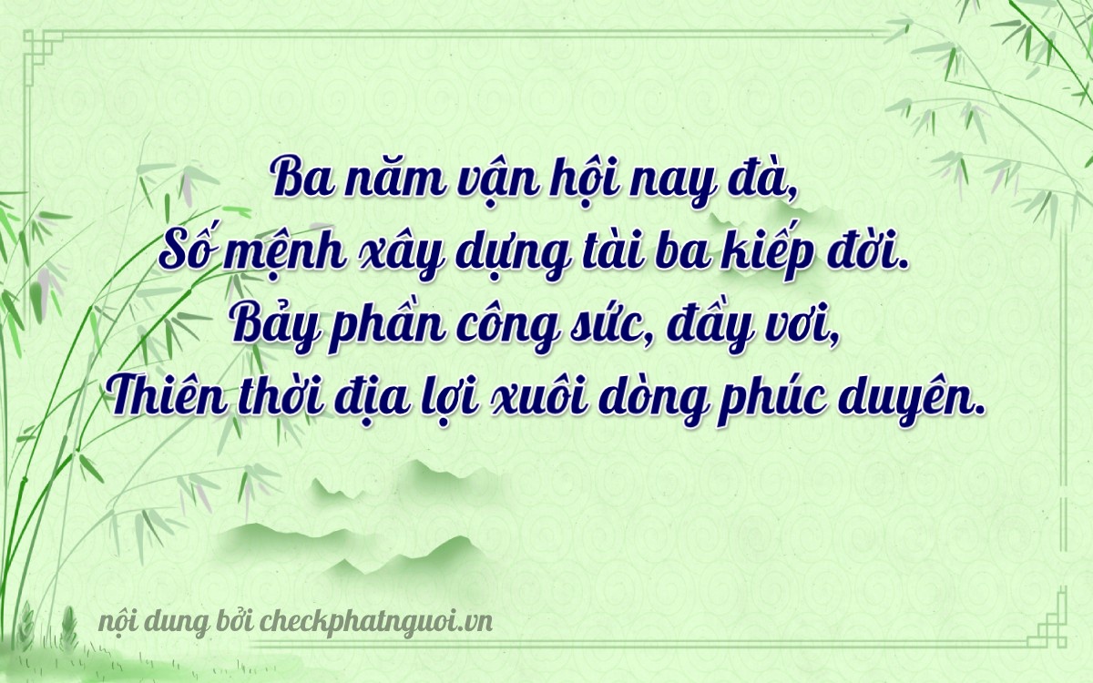 Bài thơ ý nghĩa cho <b>biển số 88B1-35277</b> tại website checkphatnguoi.vn