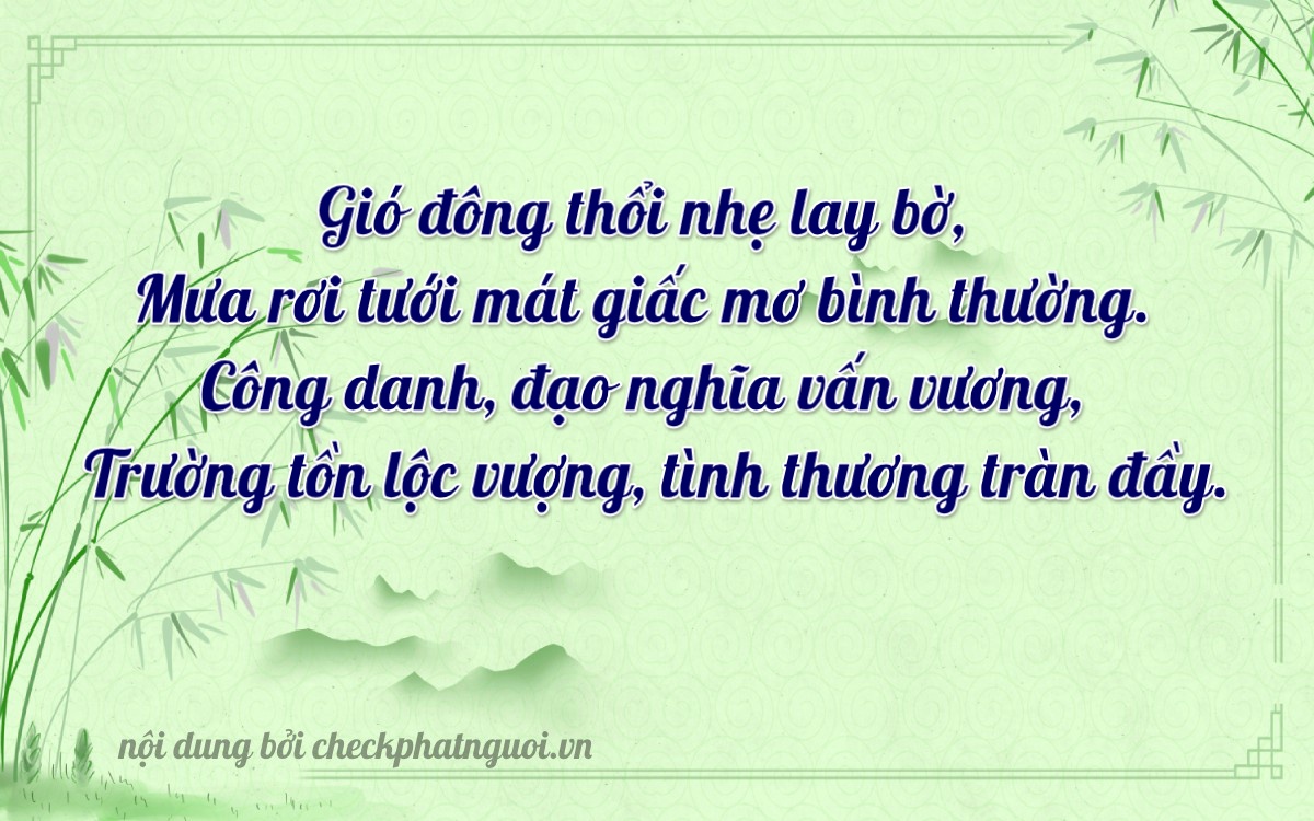 Bài thơ ý nghĩa cho <b>biển số 88B1-37063</b> tại website checkphatnguoi.vn