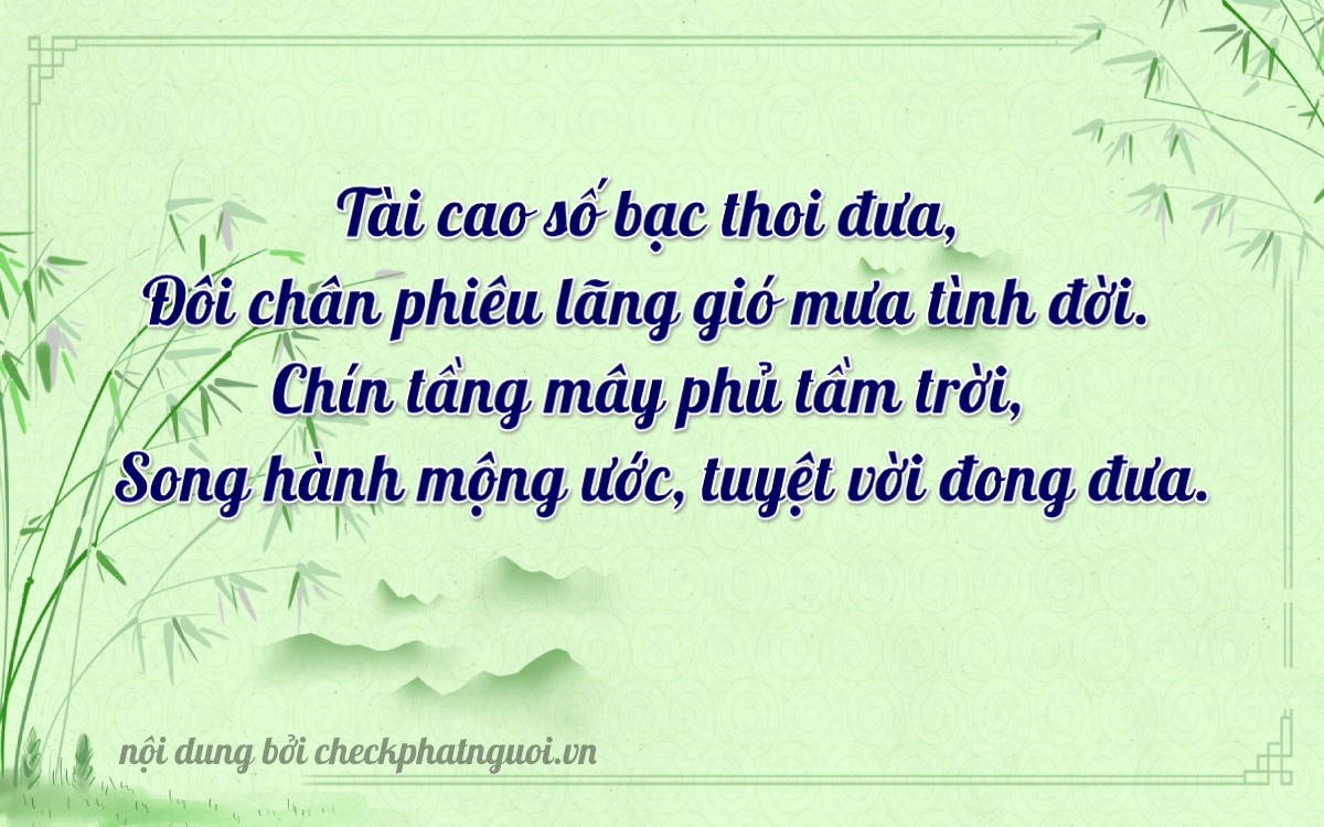 Bài thơ ý nghĩa cho <b>biển số 88C-23792</b> tại website checkphatnguoi.vn