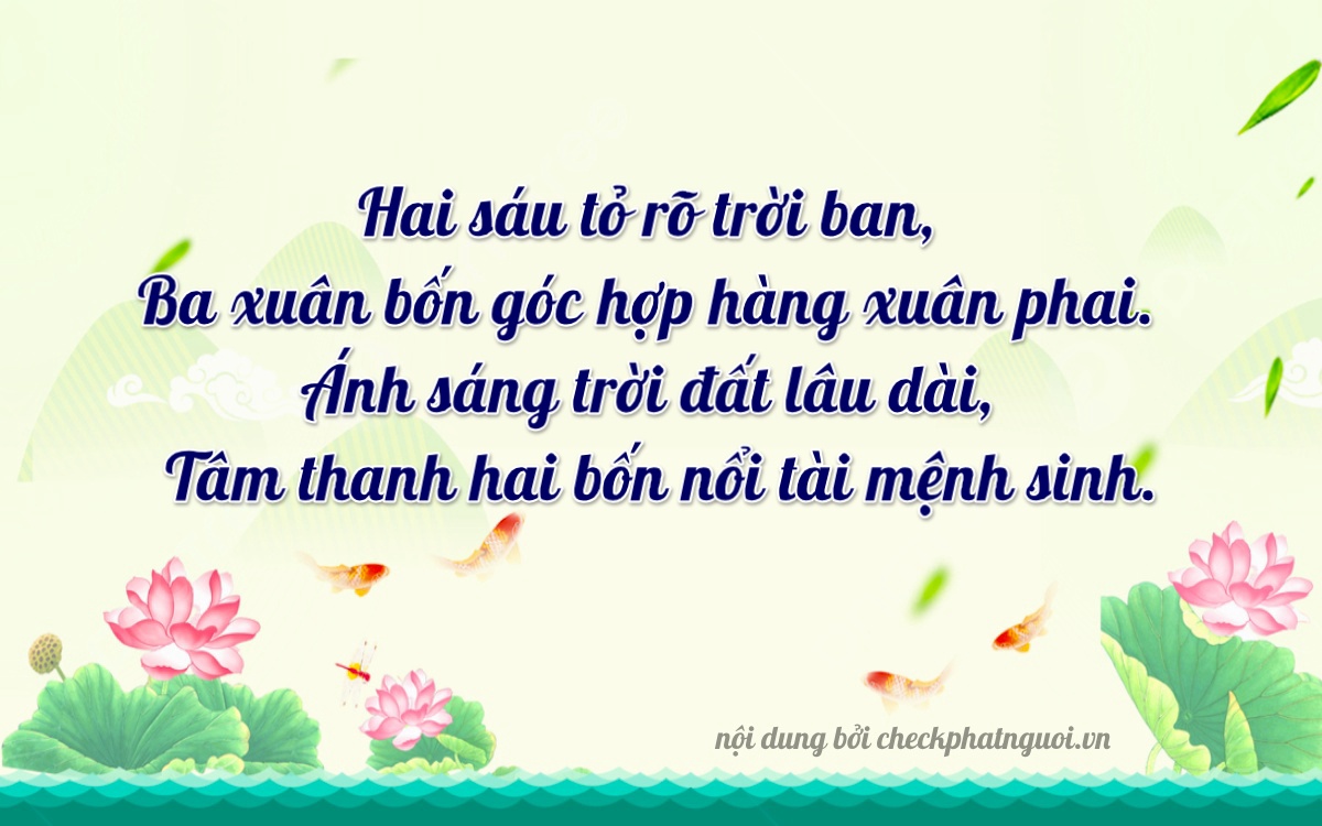 Bài thơ ý nghĩa cho <b>biển số 88C-26384</b> tại website checkphatnguoi.vn