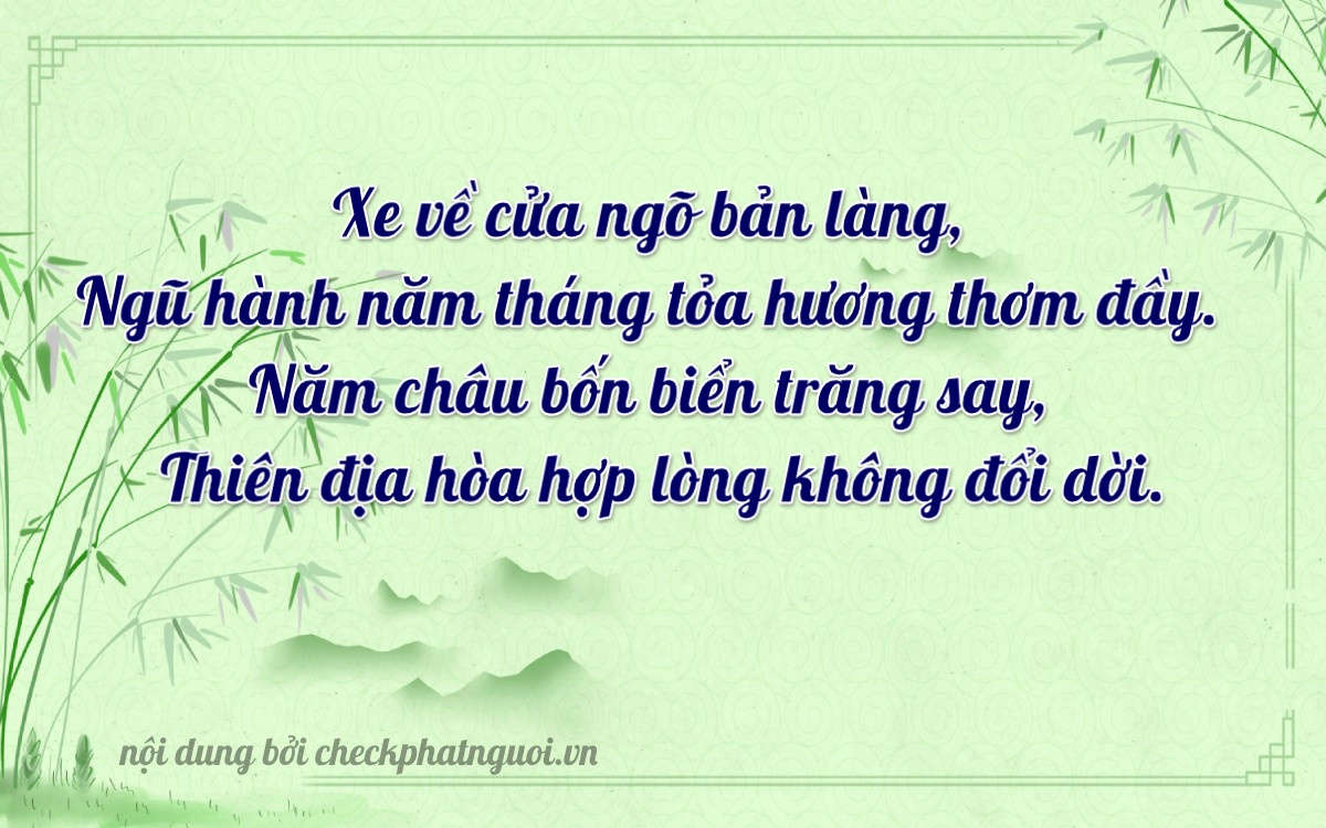 Bài thơ ý nghĩa cho <b>biển số 88C-29052</b> tại website checkphatnguoi.vn
