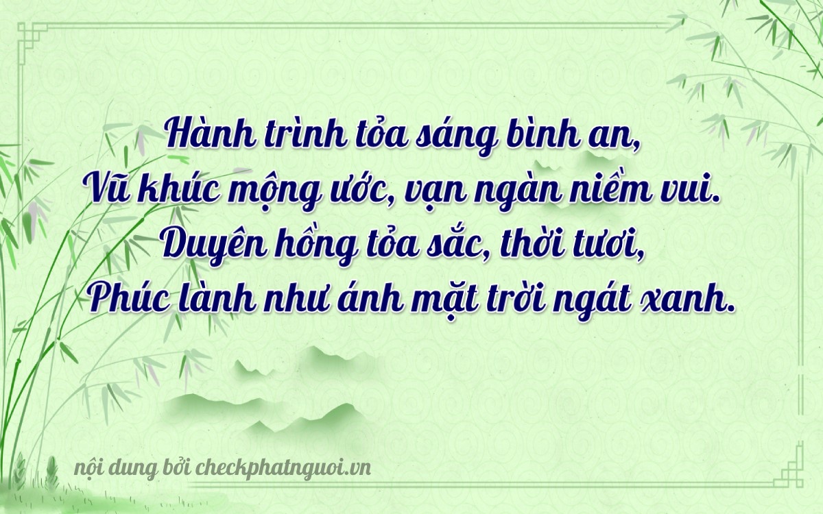 Bài thơ ý nghĩa cho <b>biển số 88C-30847</b> tại website checkphatnguoi.vn