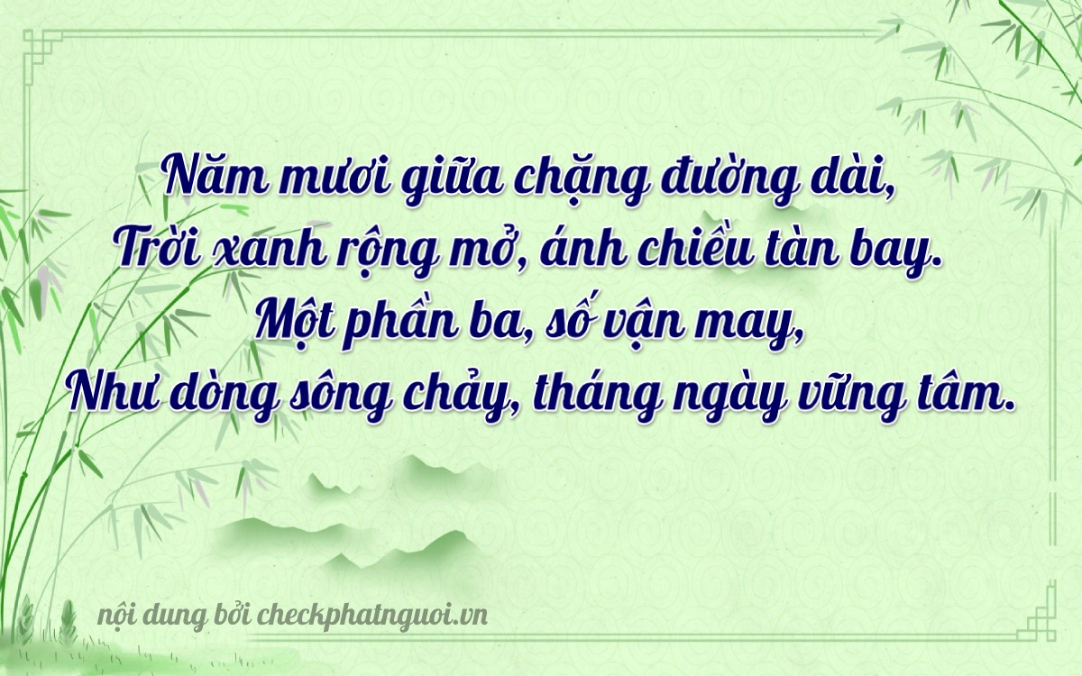 Bài thơ ý nghĩa cho <b>biển số 88D-53250</b> tại website checkphatnguoi.vn