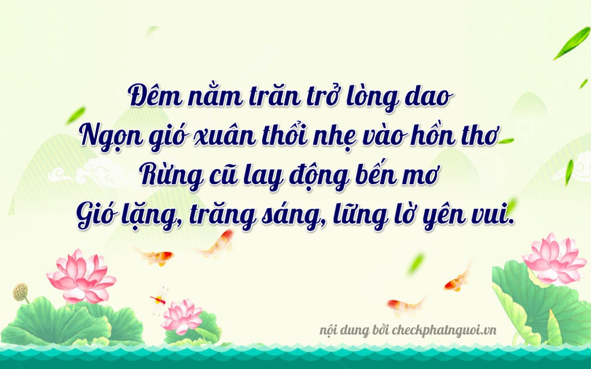 Bài thơ ý nghĩa cho <b>biển số 88F-00214</b> tại website checkphatnguoi.vn