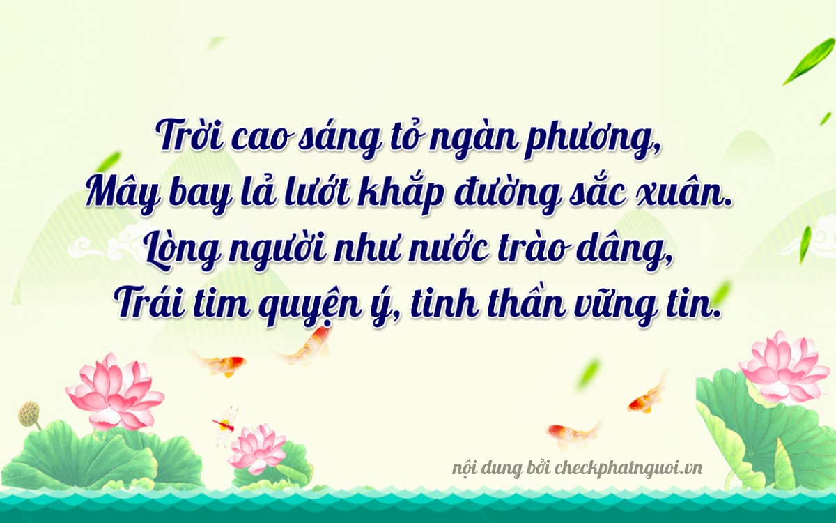 Bài thơ ý nghĩa cho <b>biển số 88F1-55259</b> tại website checkphatnguoi.vn