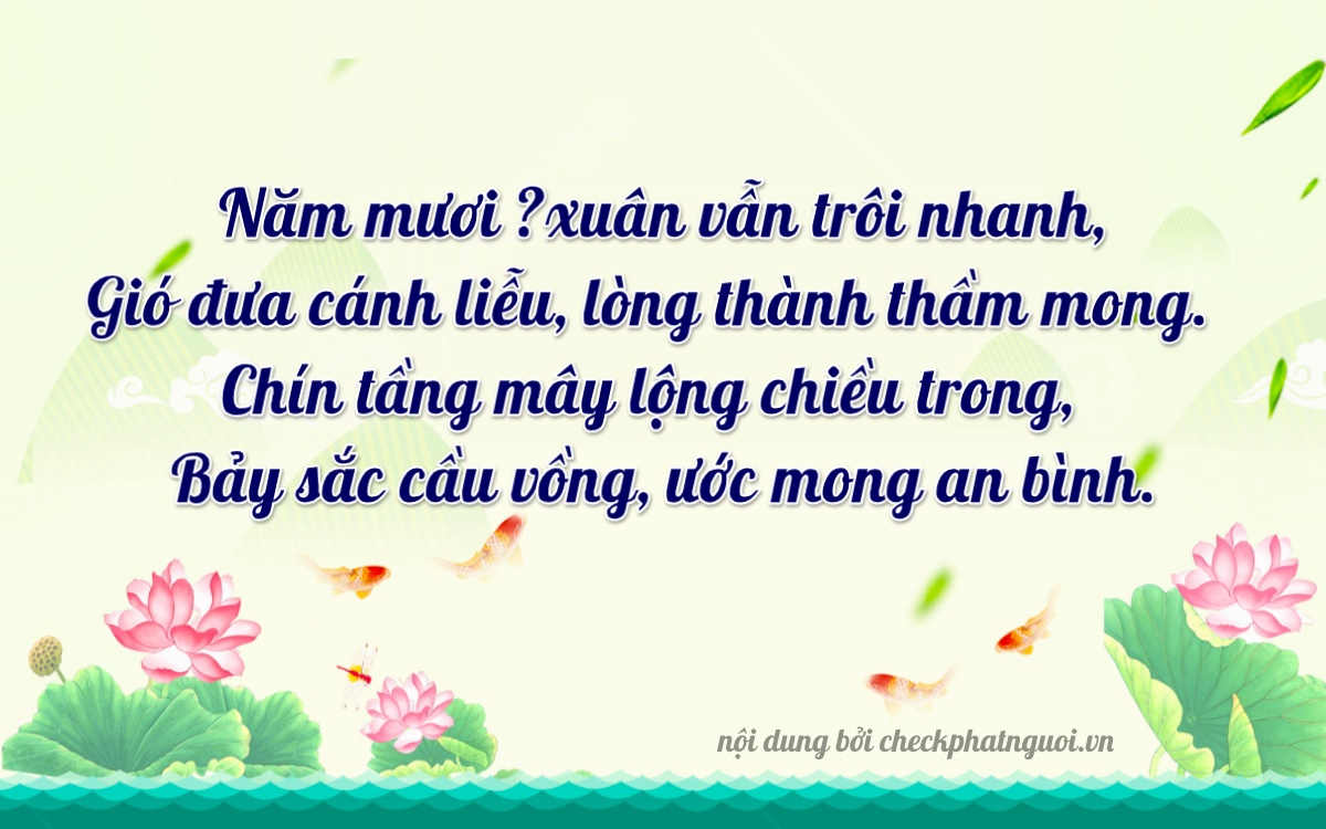 Bài thơ ý nghĩa cho <b>biển số 88F1-56957</b> tại website checkphatnguoi.vn