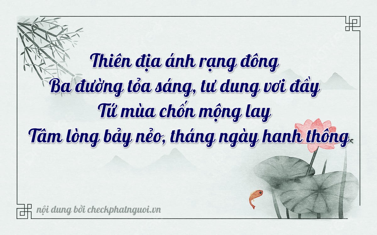 Bài thơ ý nghĩa cho <b>biển số 88F1-63447</b> tại website checkphatnguoi.vn