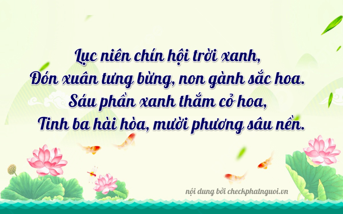 Bài thơ ý nghĩa cho <b>biển số 88F-26926</b> tại website checkphatnguoi.vn