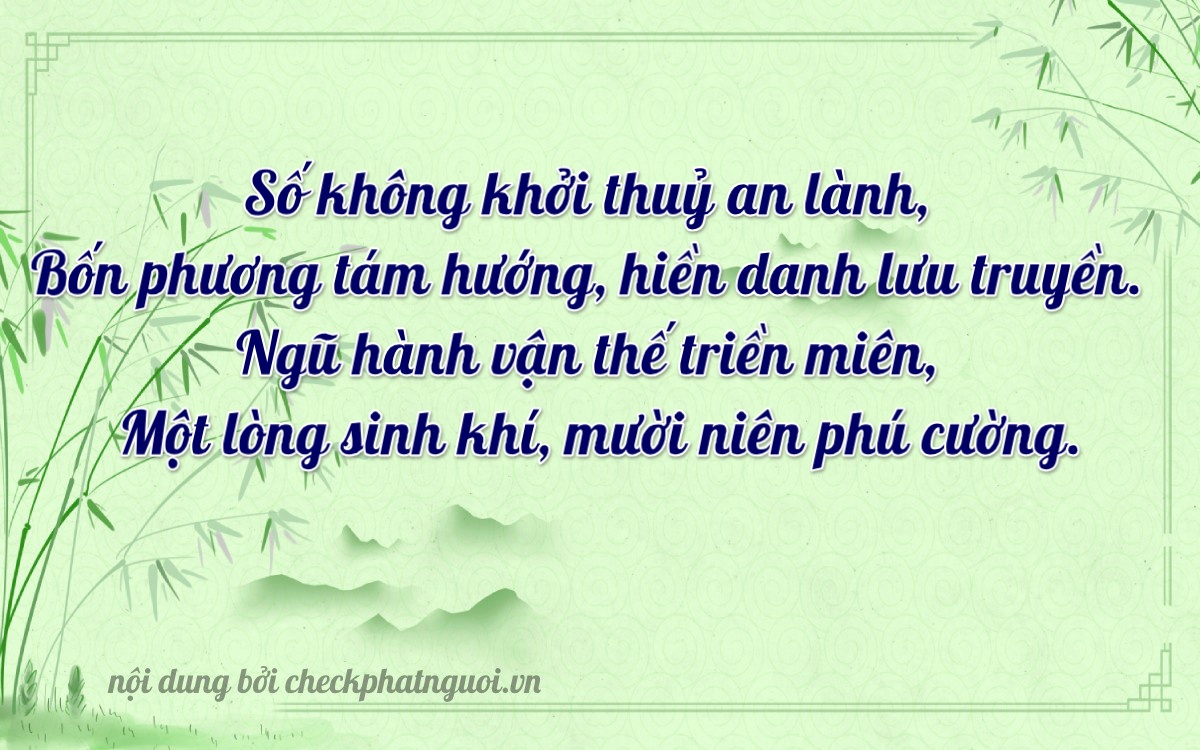 Bài thơ ý nghĩa cho <b>biển số 88G1-04815</b> tại website checkphatnguoi.vn