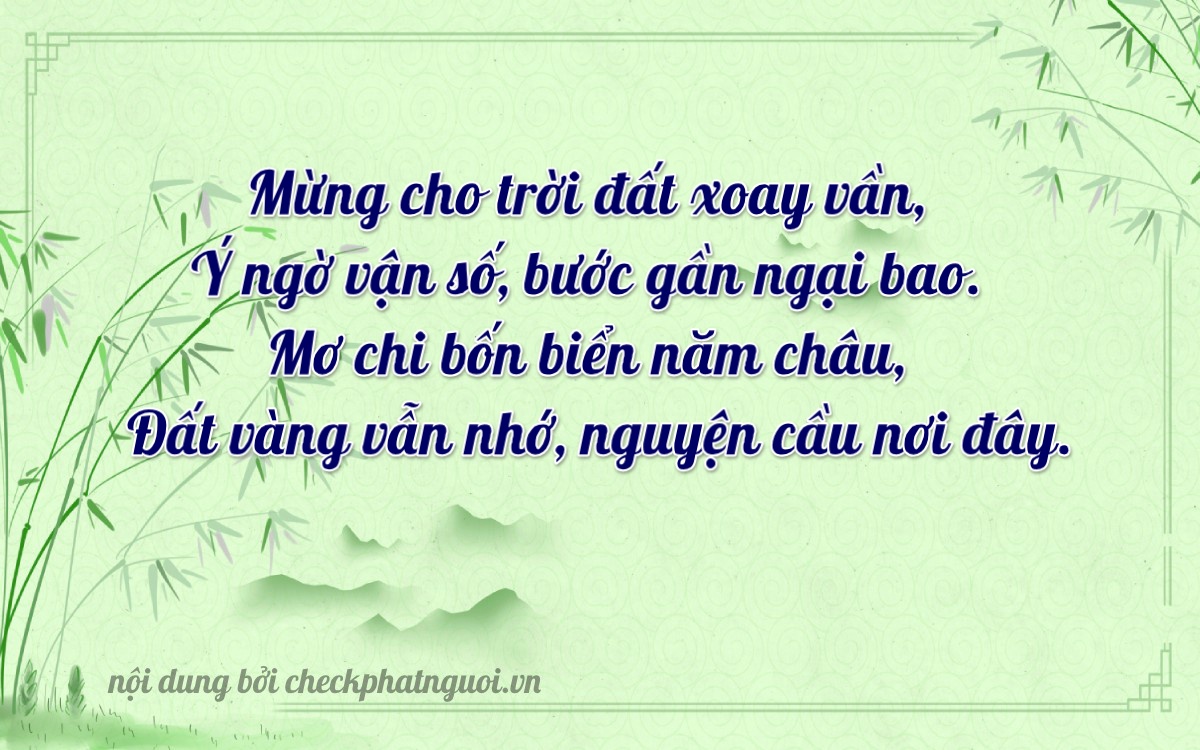 Bài thơ ý nghĩa cho <b>biển số 88G1-23233</b> tại website checkphatnguoi.vn