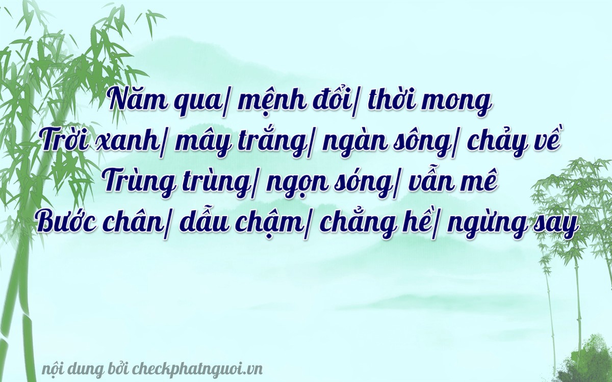 Bài thơ ý nghĩa cho <b>biển số 88H1-35726</b> tại website checkphatnguoi.vn