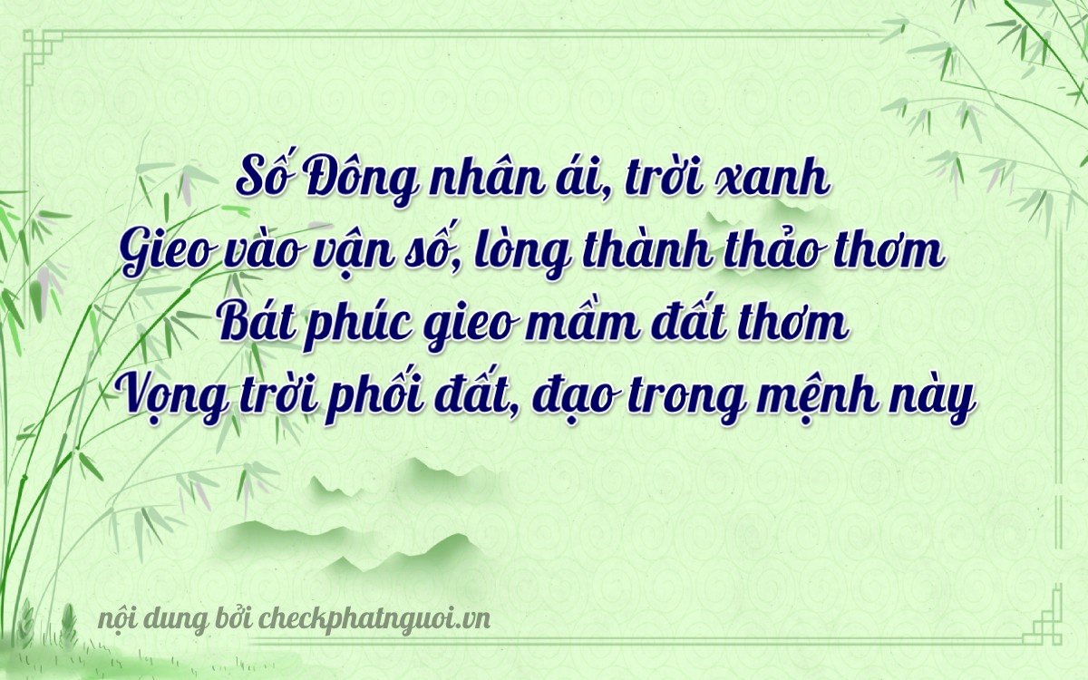 Bài thơ ý nghĩa cho <b>biển số 88H1-36648</b> tại website checkphatnguoi.vn
