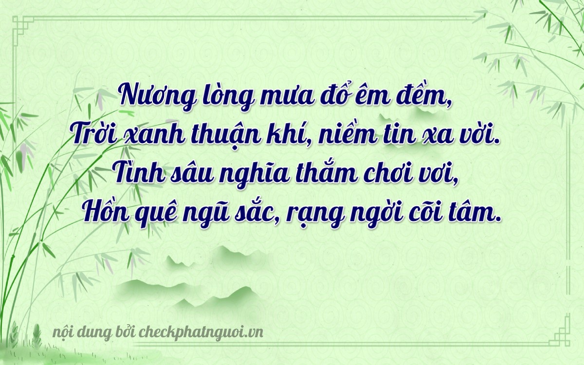Bài thơ ý nghĩa cho <b>biển số 88H-38987</b> tại website checkphatnguoi.vn