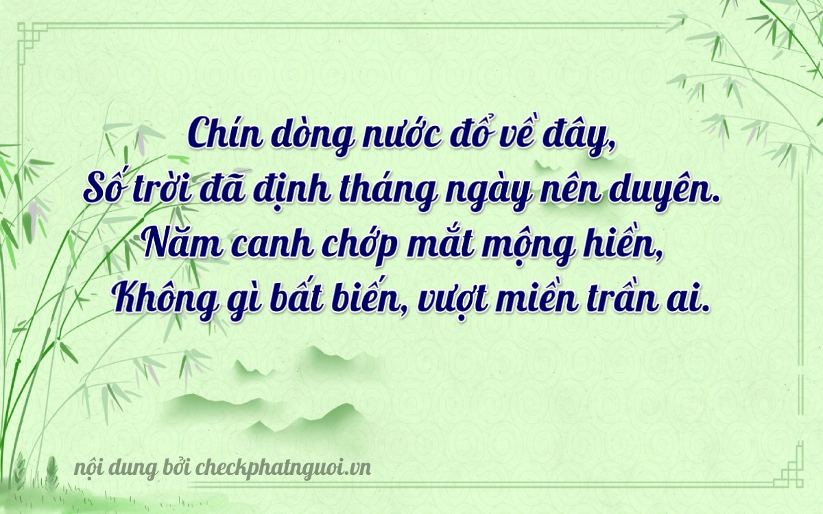 Bài thơ ý nghĩa cho <b>biển số 88K-93590</b> tại website checkphatnguoi.vn