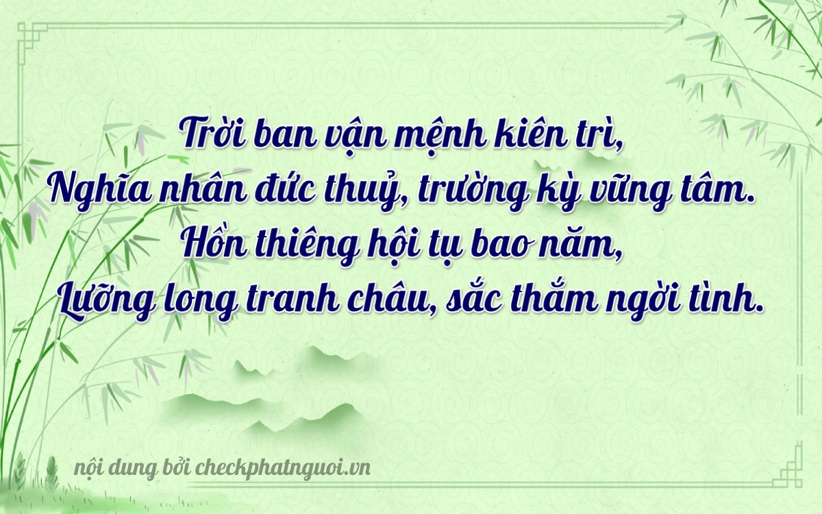 Bài thơ ý nghĩa cho <b>biển số 88L1-20140</b> tại website checkphatnguoi.vn
