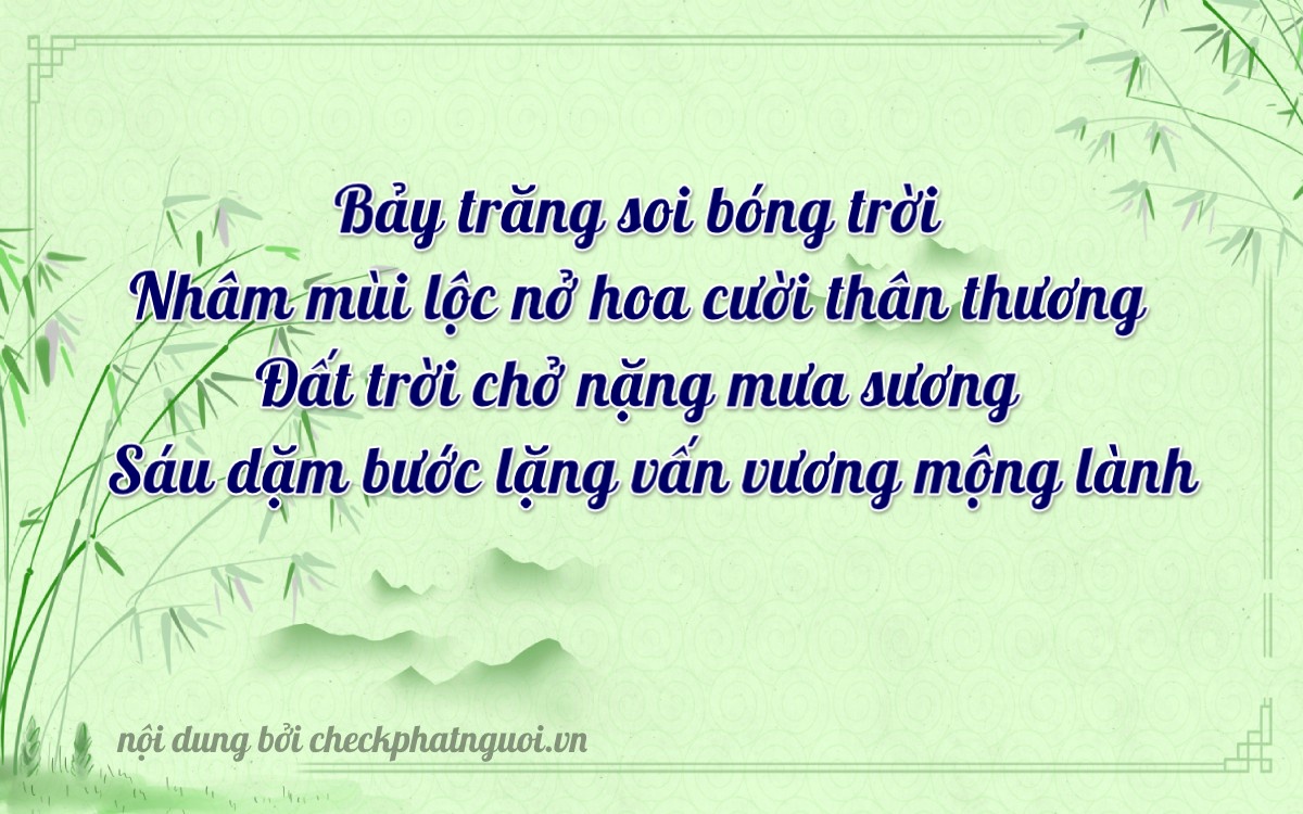 Bài thơ ý nghĩa cho <b>biển số 89A-07796</b> tại website checkphatnguoi.vn