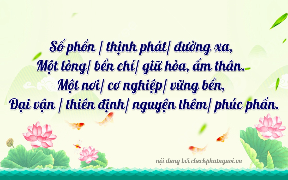 Bài thơ ý nghĩa cho <b>biển số 89A-11111</b> tại website checkphatnguoi.vn