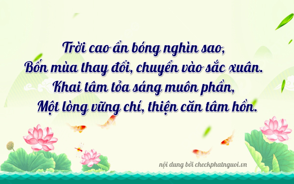 Bài thơ ý nghĩa cho <b>biển số 89A-14241</b> tại website checkphatnguoi.vn