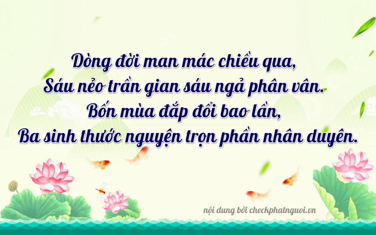 Bài thơ ý nghĩa cho <b>biển số 89A-14636</b> tại website checkphatnguoi.vn