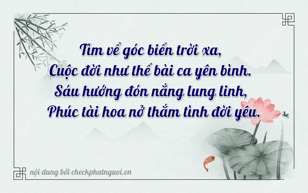 Bài thơ ý nghĩa cho <b>biển số 89A-26054</b> tại website checkphatnguoi.vn