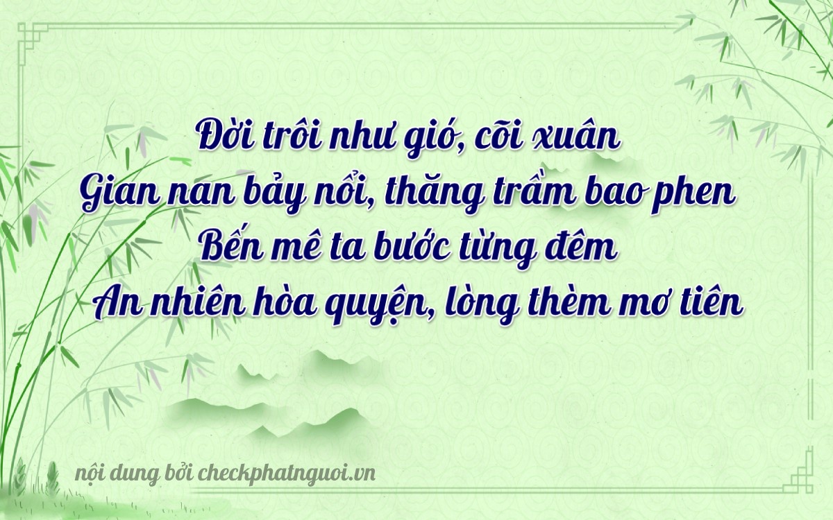 Bài thơ ý nghĩa cho <b>biển số 89A-27377</b> tại website checkphatnguoi.vn