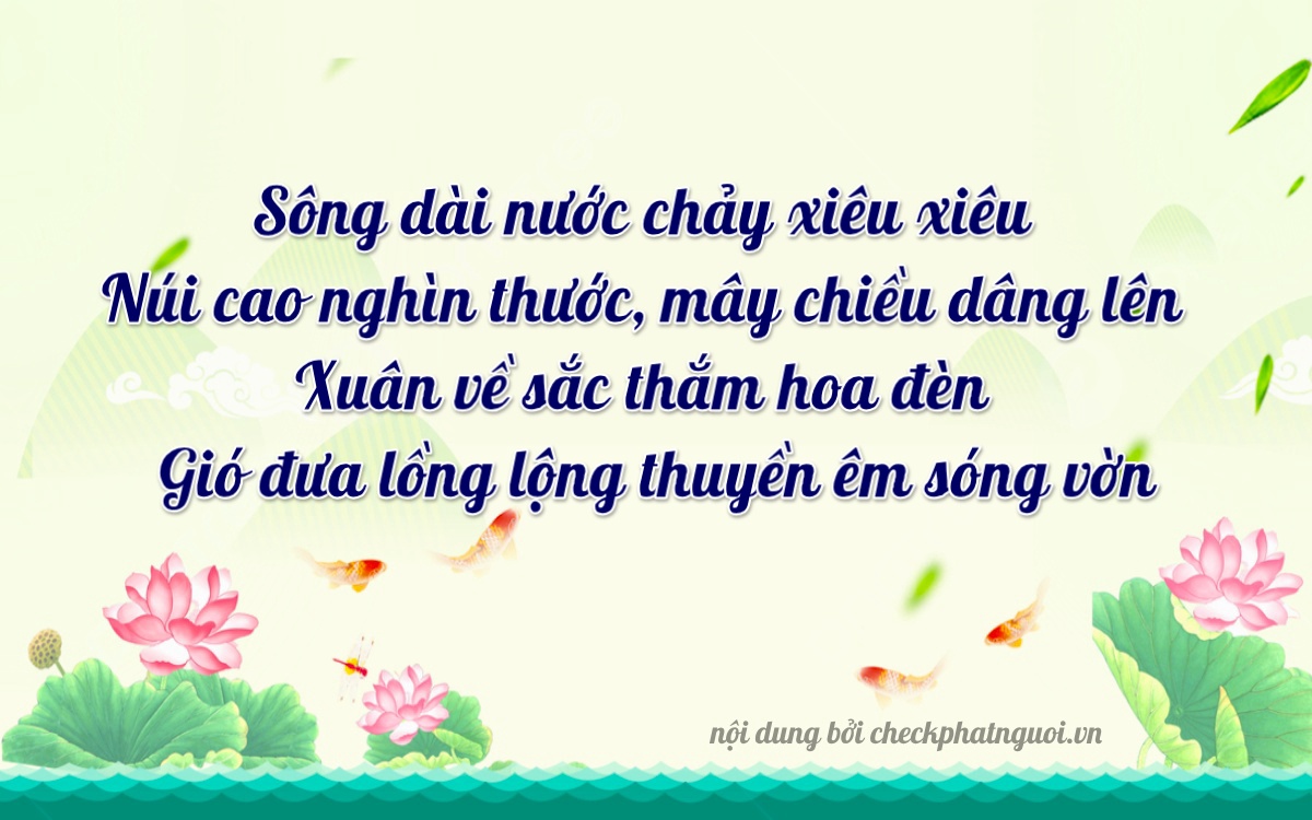 Bài thơ ý nghĩa cho <b>biển số 89A-29289</b> tại website checkphatnguoi.vn