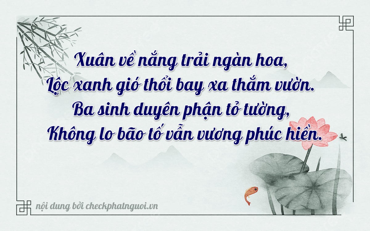 Bài thơ ý nghĩa cho <b>biển số 89A-36230</b> tại website checkphatnguoi.vn