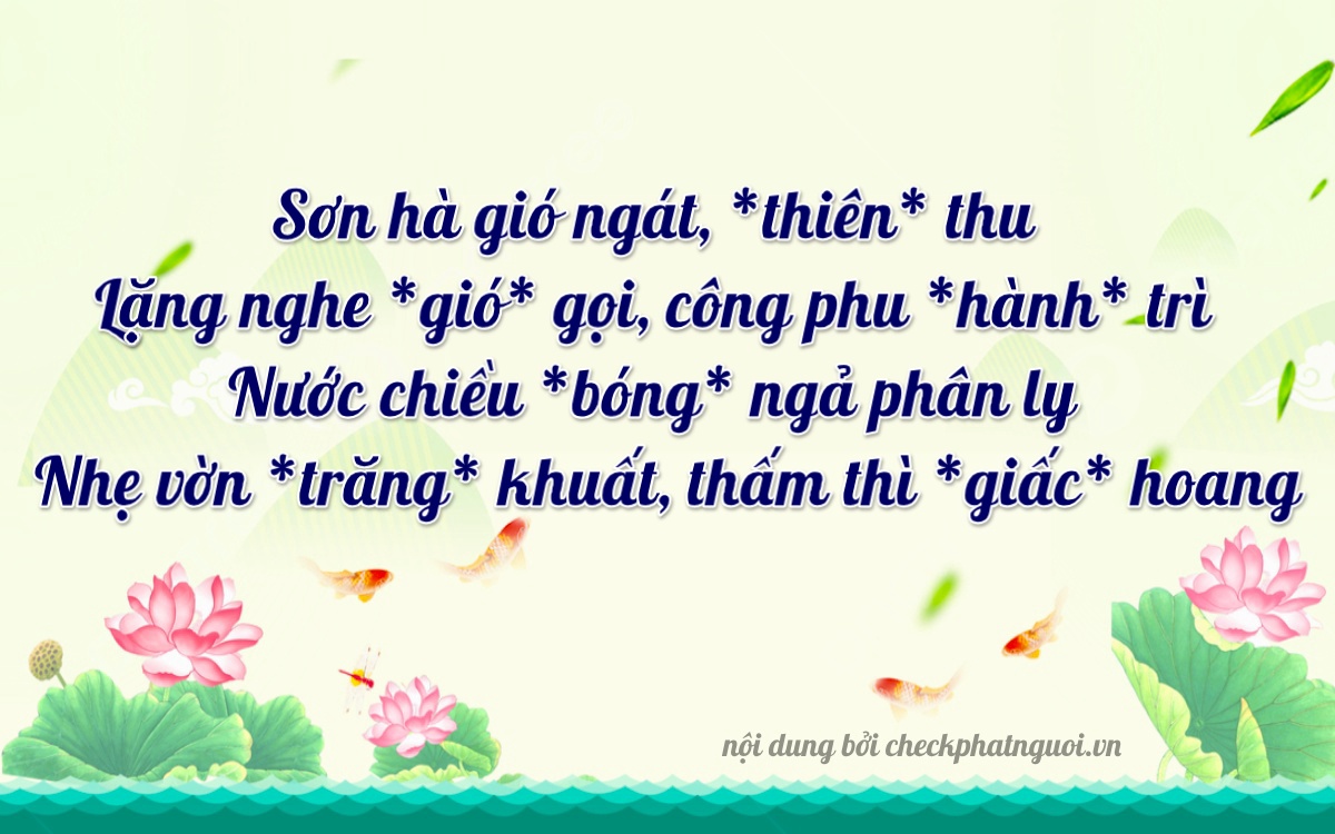 Bài thơ ý nghĩa cho <b>biển số 89A-39384</b> tại website checkphatnguoi.vn