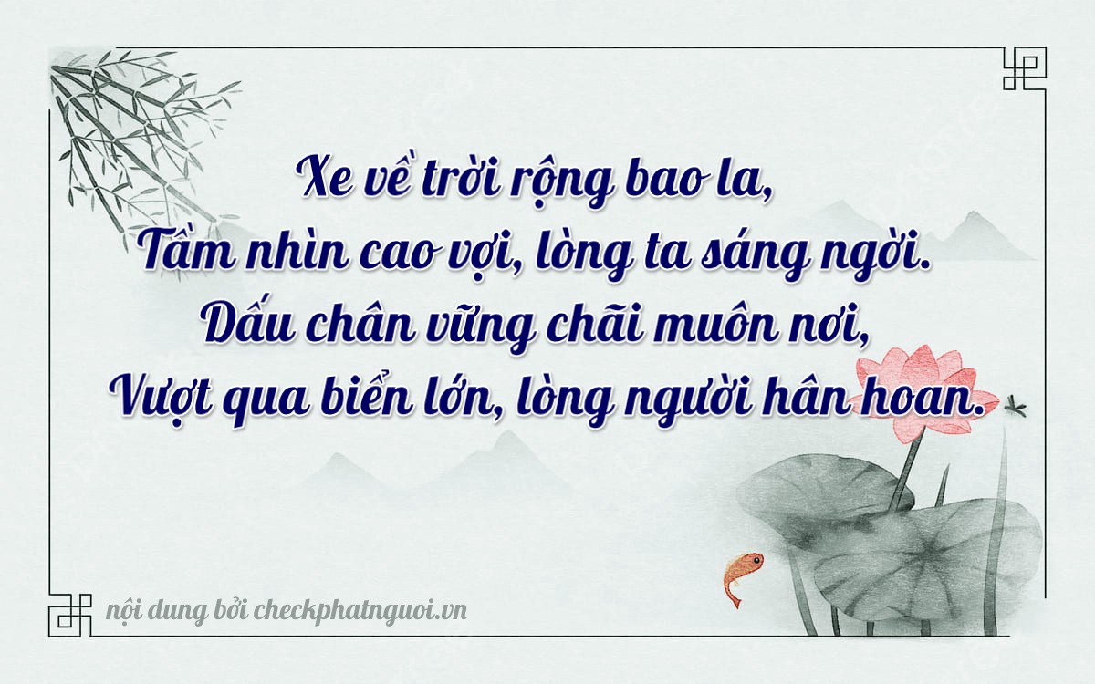 Bài thơ ý nghĩa cho <b>biển số 89A-39975</b> tại website checkphatnguoi.vn