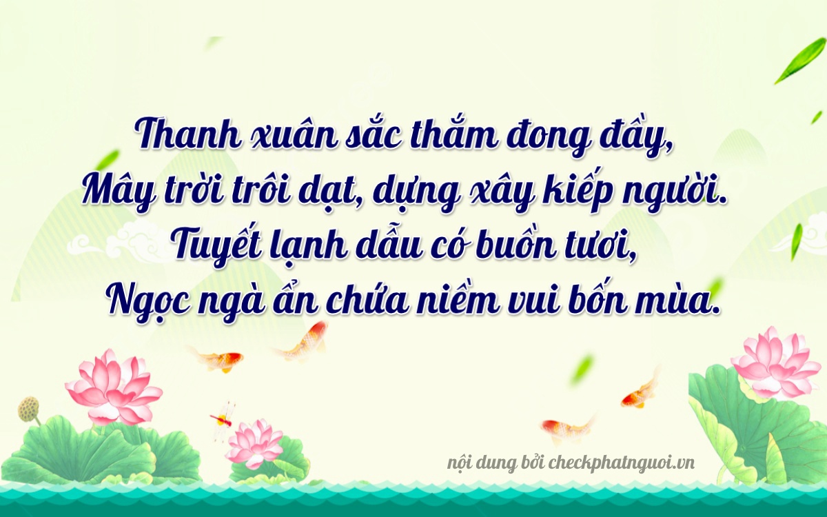 Bài thơ ý nghĩa cho <b>biển số 89A-40463</b> tại website checkphatnguoi.vn