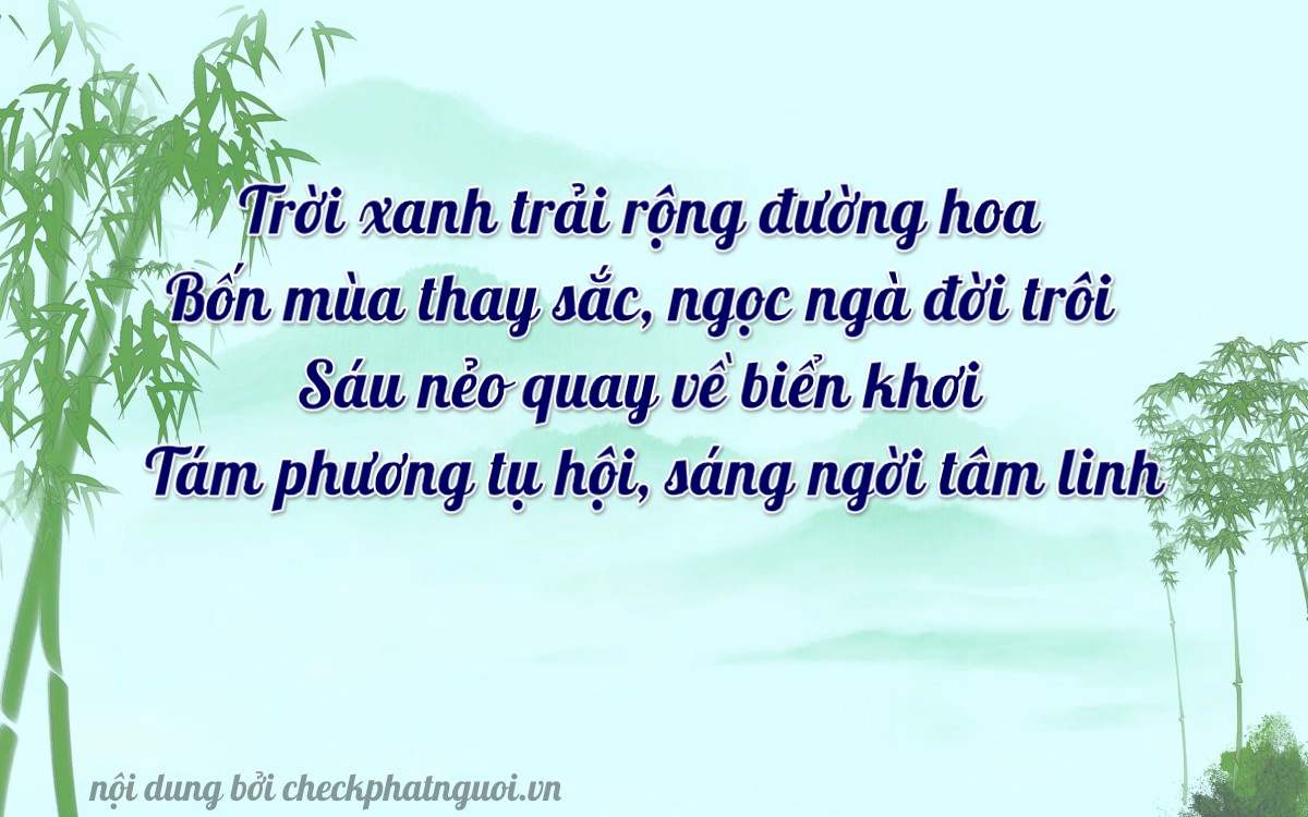 Bài thơ ý nghĩa cho <b>biển số 89A-41870</b> tại website checkphatnguoi.vn