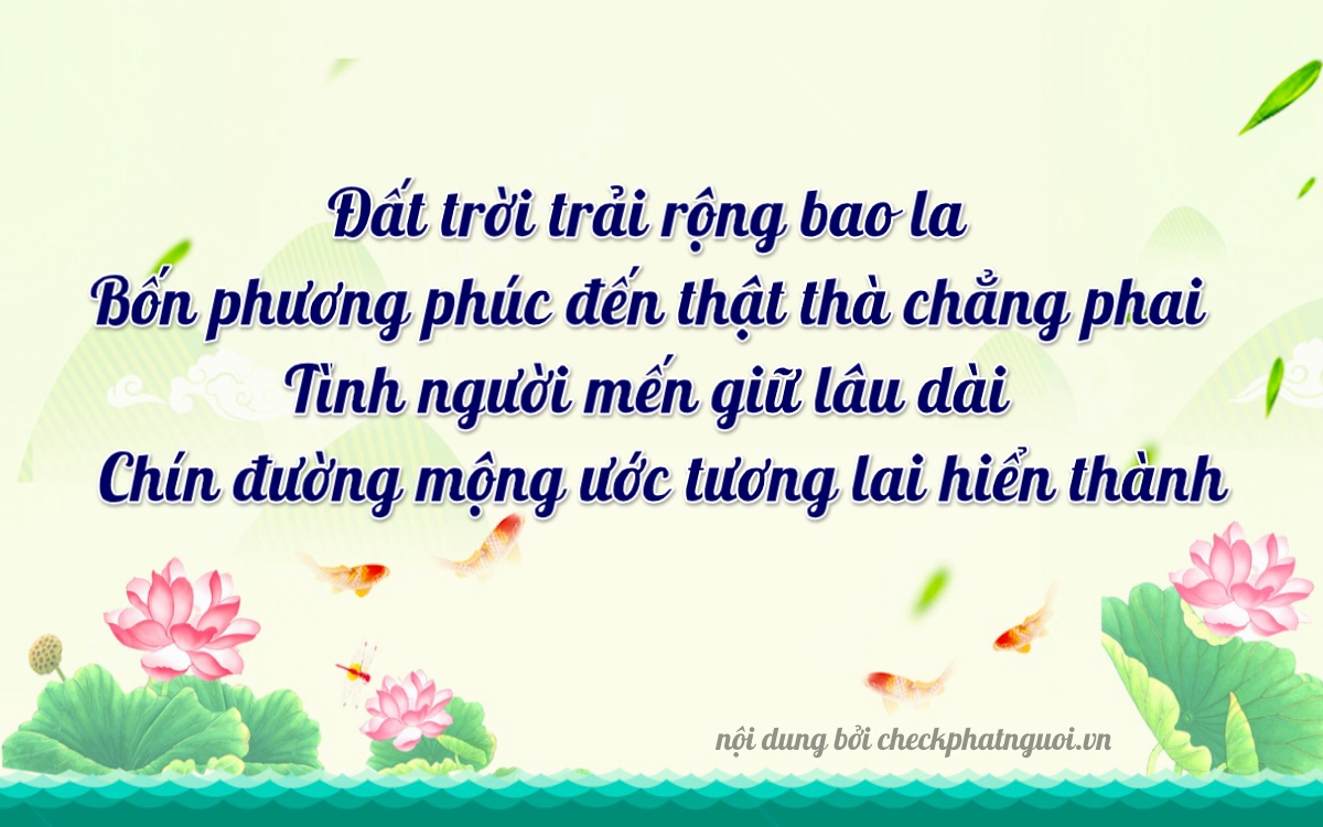 Bài thơ ý nghĩa cho <b>biển số 89A-42696</b> tại website checkphatnguoi.vn