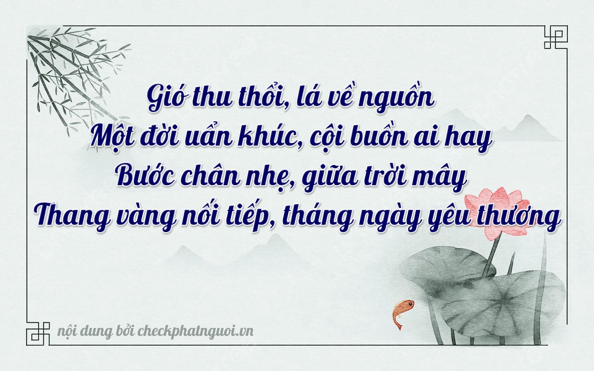 Bài thơ ý nghĩa cho <b>biển số 89A-43474</b> tại website checkphatnguoi.vn